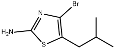 4-溴-5-异丁基噻唑-2-胺 结构式