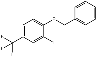 4-苄氧基-3-碘三氟甲苯 结构式