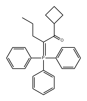 1-Pentanone, 1-cyclobutyl-2-(triphenylphosphoranylidene)- 结构式