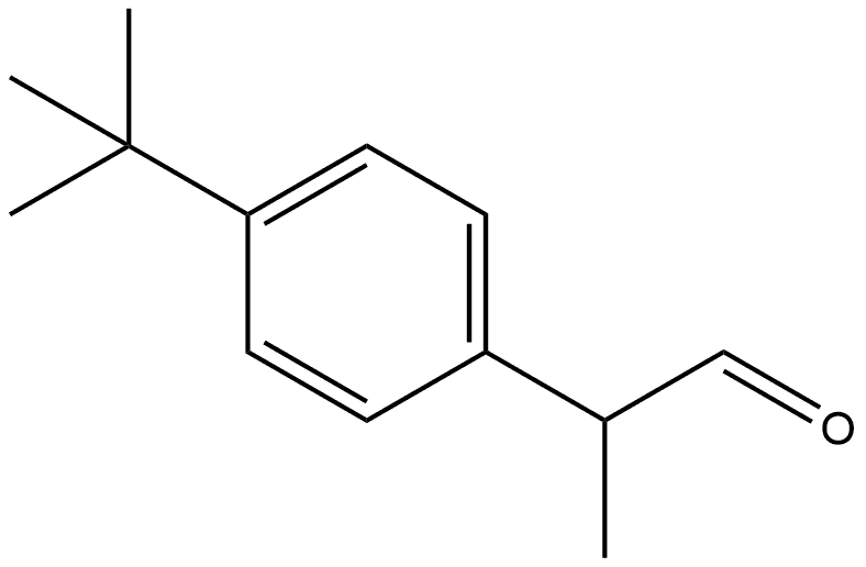 2-(4-(叔丁基)苯基)丙醛 结构式