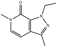 1-Ethyl-3,6-dimethyl-1H-pyrazolo[3,4-c]pyridin-7(6H)-one 结构式