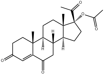 Pregn-4-ene-3,6,20-trione, 17-(acetyloxy)- 结构式