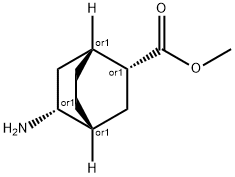 Bicyclo[2.2.2]octane-2-carboxylic acid, 5-amino-, methyl ester, (1R,2R,4R,5R)-rel- 结构式