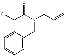 N-烯丙基-N-苄基-2-氯乙酰胺 结构式