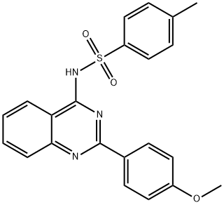 N-(2-(4-Methoxyphenyl)quinazolin-4-yl)-4-methylbenzenesulfonamide 结构式