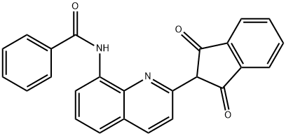 N-(2-(1,3-Dioxo-2,3-dihydro-1H-inden-2-yl)quinolin-8-yl)benzamide 结构式