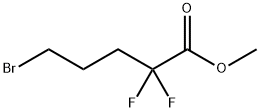 Pentanoic acid, 5-bromo-2,2-difluoro-, methyl ester 结构式