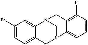 6H,12H-5,11-METHANODIBENZO[B,F][1,5]DIAZOCINE, 1,9-DIBROMO- 结构式