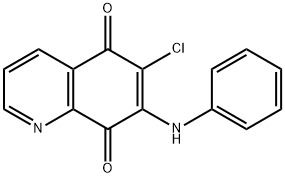 6-Chloro-7-(phenylamino)quinoline-5,8-dione 结构式