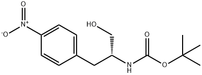 (R)-(1-羟基-3-(4-硝基苯基)丙-2-基)氨基甲酸叔丁酯 结构式