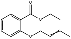 Benzoic acid, 2-(2-buten-1-yloxy)-, ethyl ester 结构式