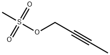 2-Butyn-1-ol, 1-methanesulfonate 结构式