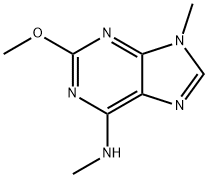 2-Methoxy-N,9-dimethyl-9H-purin-6-amine 结构式