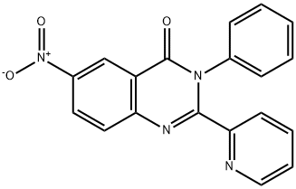 6-Nitro-3-phenyl-2-(pyridin-2-yl)quinazolin-4(3H)-one 结构式