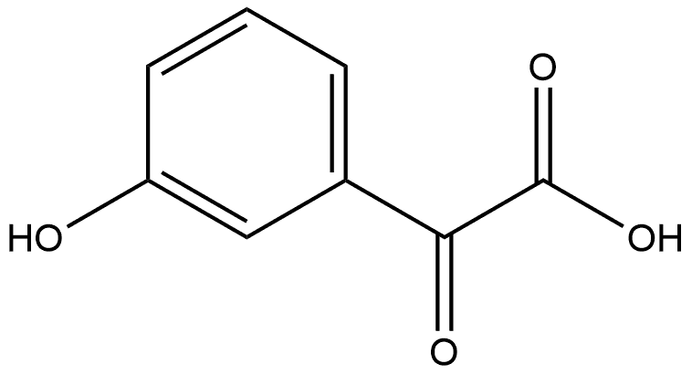 Benzeneacetic acid, 3-hydroxy-α-oxo- 结构式