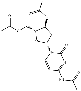 Cytidine, N-acetyl-2'-deoxy-, 3',5'-diacetate 结构式