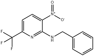 2-Pyridinamine, 3-nitro-N-(phenylmethyl)-6-(trifluoromethyl)- 结构式