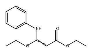 2-Propenoic acid, 3-ethoxy-3-(phenylamino)-, ethyl ester 结构式