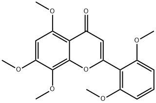 2-(2,6-Dimethoxyphenyl)-5,7,8-trimethoxy-4H-chromen-4-one 结构式