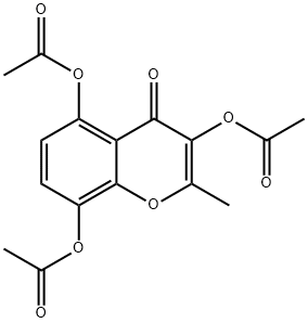 2-Methyl-4-oxo-4H-chromene-3,5,8-triyl triacetate 结构式