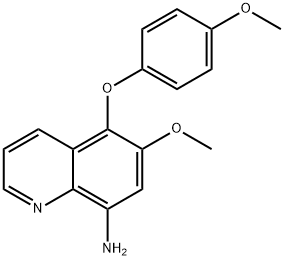 6-Methoxy-5-(4-methoxyphenoxy)quinolin-8-amine 结构式