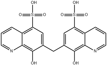 7,7''-Methylenebis(8-hydroxyquinoline-5-sulfonic acid) 结构式
