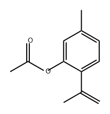 Phenol, 5-methyl-2-(1-methylethenyl)-, 1-acetate 结构式