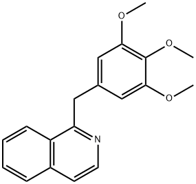 1-(3,4,5-Trimethoxybenzyl)isoquinoline 结构式