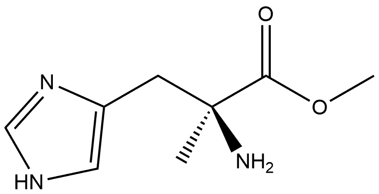 Histidine, α-methyl-, methyl ester 结构式