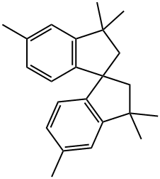 3,3,3'',3'',5,5''-Hexamethyl-2,2'',3,3''-tetrahydro-1,1''-spirobi[indene] 结构式