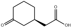 Cyclohexaneacetic acid, 3-oxo-, (1R)- 结构式