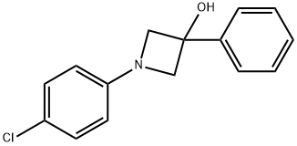 1-(4-Chlorophenyl)-3-phenylazetidin-3-ol 结构式