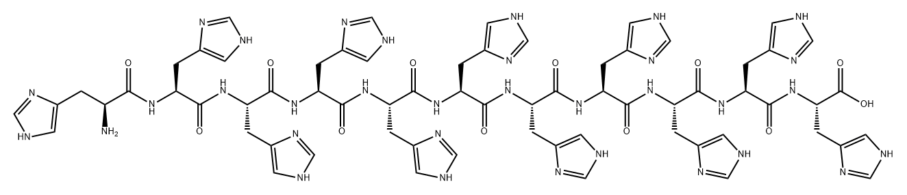 标签肽HIS 11 结构式