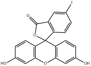 Spiro[isobenzofuran-1(3H),9'-[9H]xanthen]-3-one, 3',6'-dihydroxy-5-iodo- 结构式