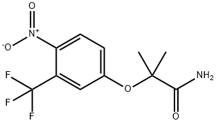 Propanamide, 2-methyl-2-[4-nitro-3-(trifluoromethyl)phenoxy]- 结构式