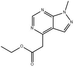 Isopropyl 2-(1H-pyrazolo[3,4-d]pyrimidin-4-yl)acetate 结构式