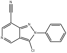 2H-Pyrazolo[4,3-c]pyridine-7-carbonitrile, 3-chloro-2-phenyl-