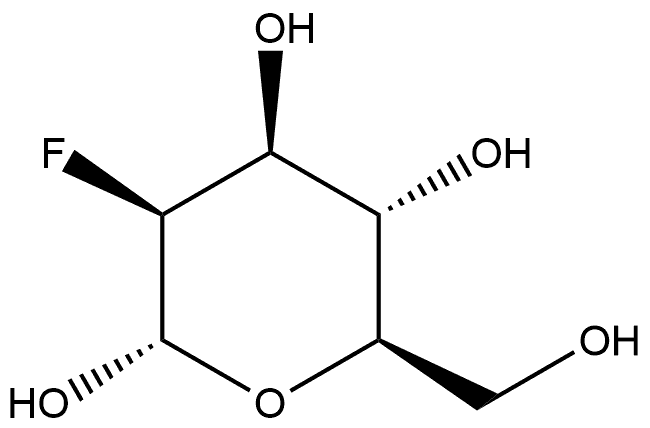 α-D-Mannopyranose, 2-deoxy-2-fluoro- 结构式