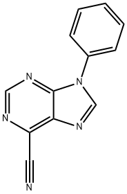 9-Phenyl-9H-purine-6-carbonitrile 结构式