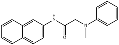2-(Methyl(phenyl)amino)-N-(naphthalen-2-yl)acetamide 结构式