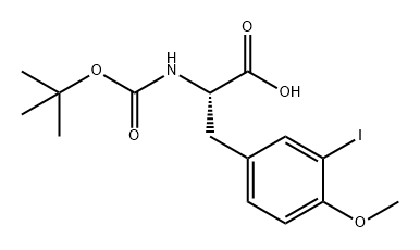 L-Tyrosine, N-[(1,1-dimethylethoxy)carbonyl]-3-iodo-O-methyl- 结构式