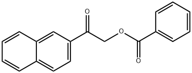 2-(Naphthalen-2-yl)-2-oxoethyl benzoate 结构式