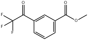 Benzoic acid, 3-(2,2,2-trifluoroacetyl)-, methyl ester 结构式