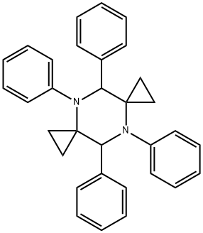 4,5,9,10-Tetraphenyl-4,9-diazadispiro[2.2.2.2]decane 结构式