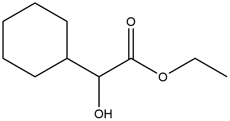 Cyclohexaneacetic acid, α-hydroxy-, ethyl ester 结构式