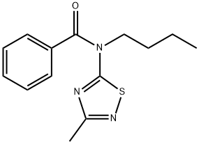 Benzamide, N-butyl-N-(3-methyl-1,2,4-thiadiazol-5-yl)- 结构式