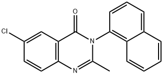 6-Chloro-2-methyl-3-(naphthalen-1-yl)quinazolin-4(3H)-one 结构式