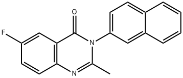 6-Fluoro-2-methyl-3-(naphthalen-2-yl)quinazolin-4(3H)-one 结构式