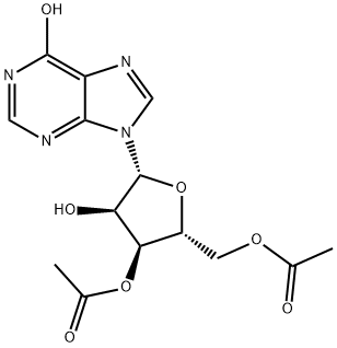 3', 5'-O-二乙酰肌苷 结构式