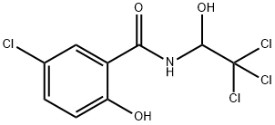 5-氯-2-羟基-N-(2,2,2-三氯-1-羟乙基)苯甲酰胺	 结构式